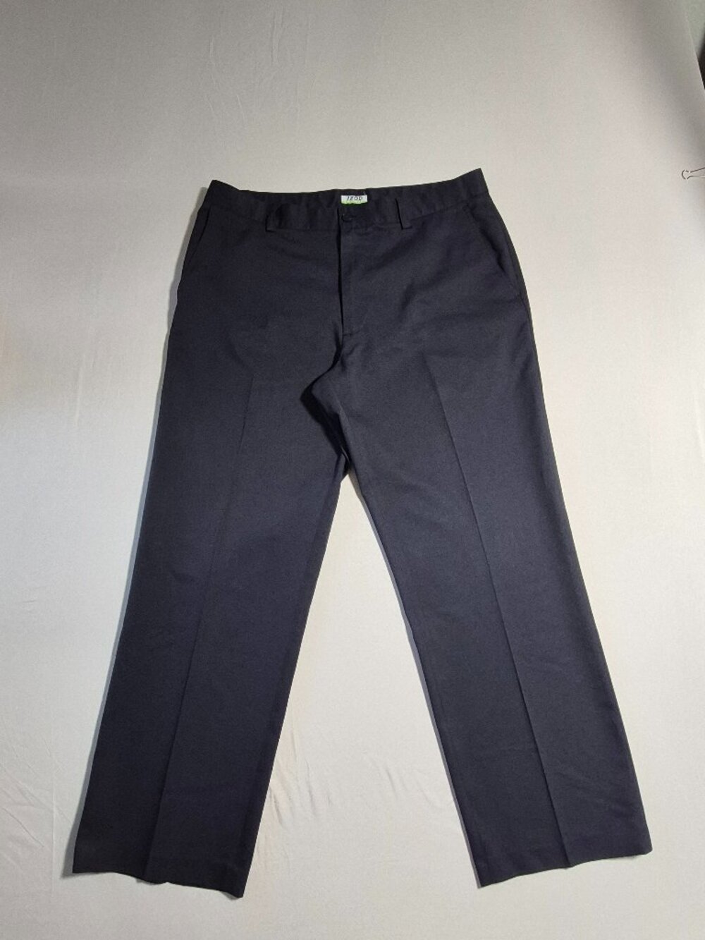 IZOD PerformX Mens Golf Pants 36x30 Dark Shade Textured Flat Front Classic Fit